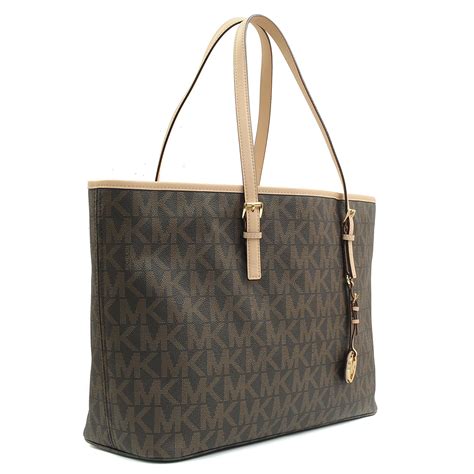 michael michael kors jet set medium travel tote tan|Michael Kors black medium tote.